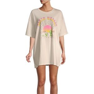 Girl Dangerous T-Shirt Dress Mini Death Valley Sun Graphic